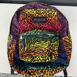 Jansport Multicolor Animal Print Backpack